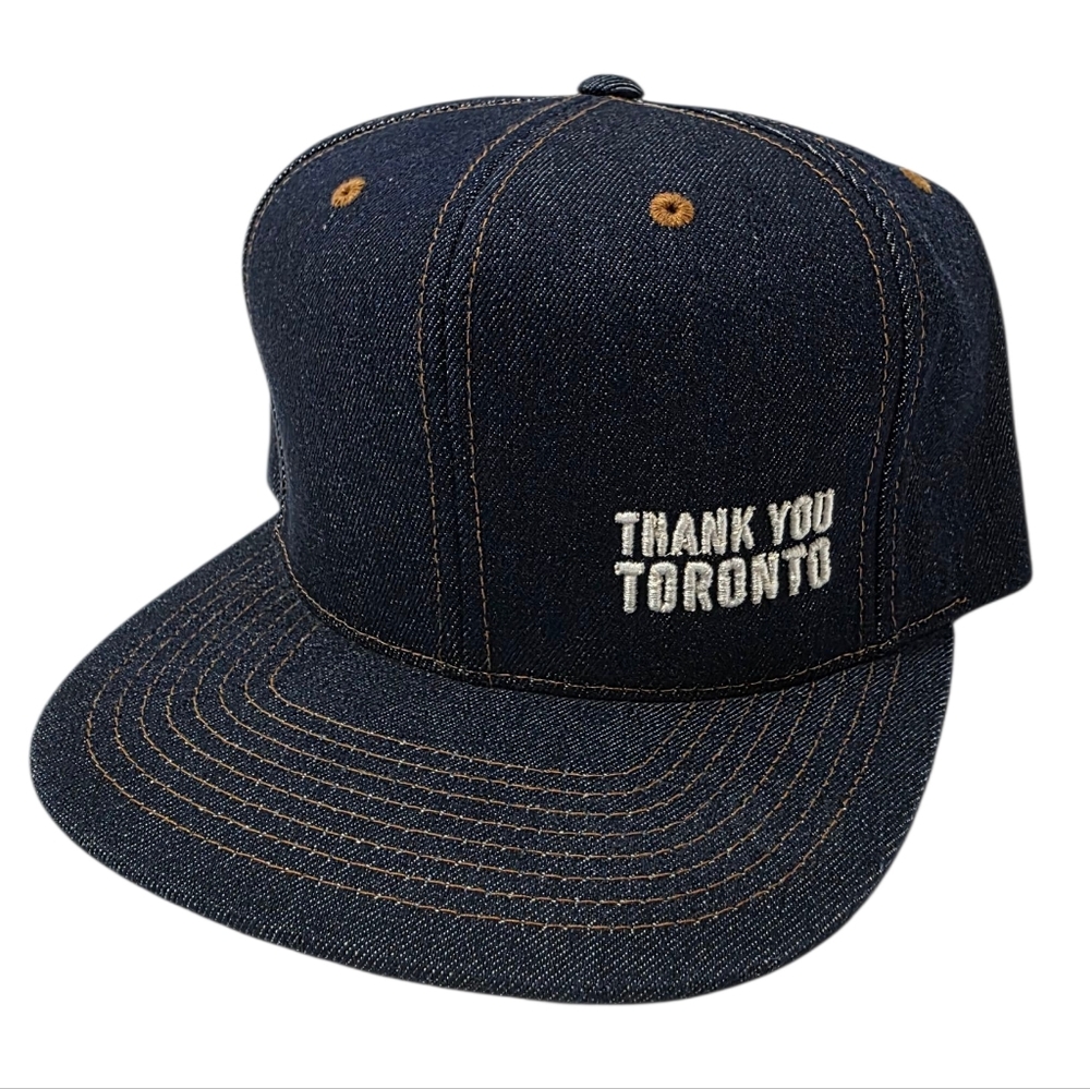 Thank You Toronto Blue Denim Snapback Hat
